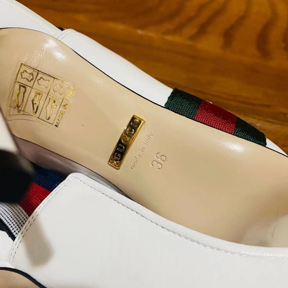 Gucci Calfskin Web Heels - Picture 10 of 11